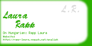 laura rapp business card